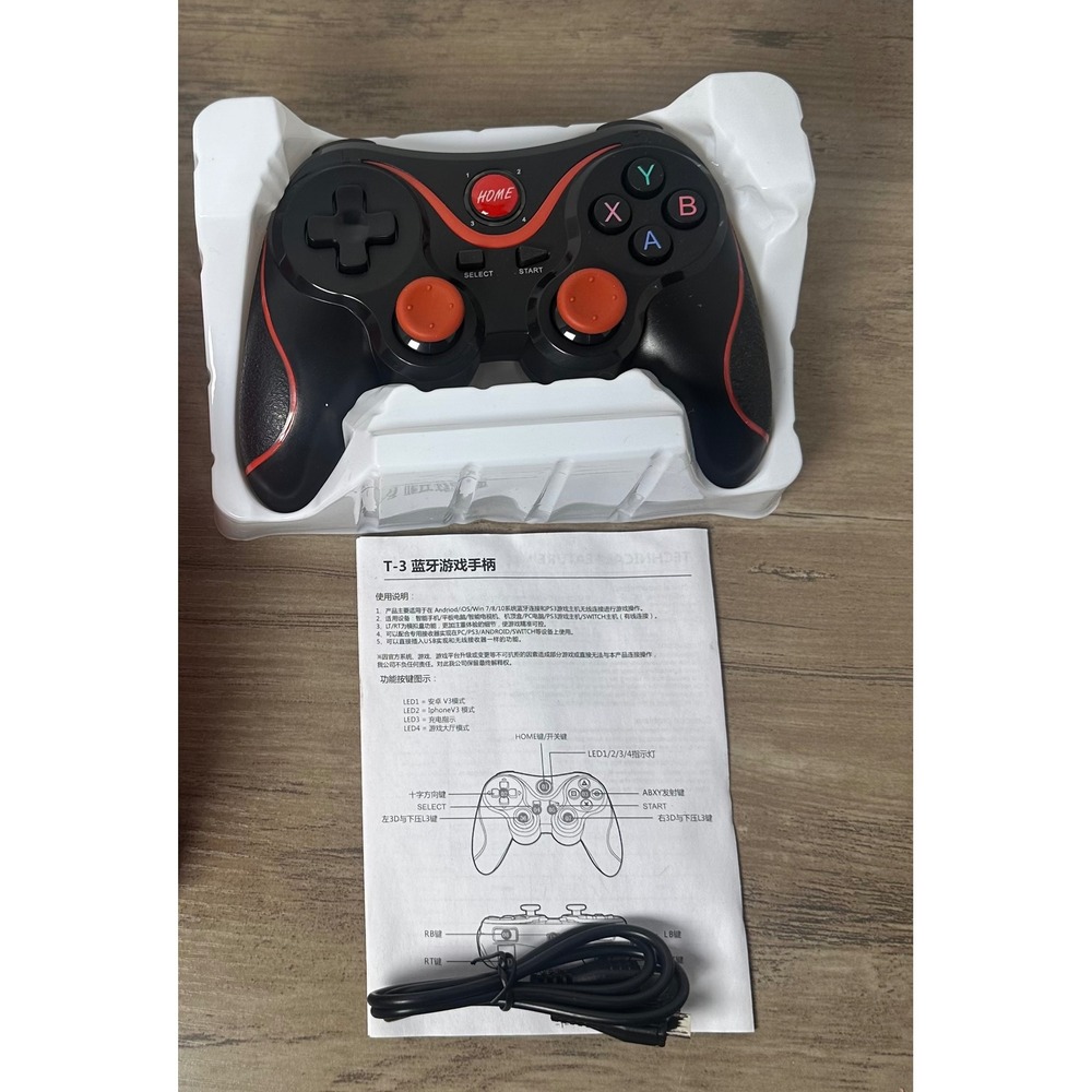 T-3‎ Wireless Bluetooth Game Controller for Android PC Switch NWOB